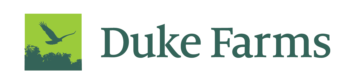 Duke Farms logo white